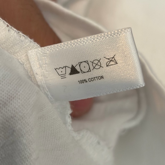 Lisa Todd white Top preppy Comfort cotton snitched long sleeve size small - Picture 10 of 13